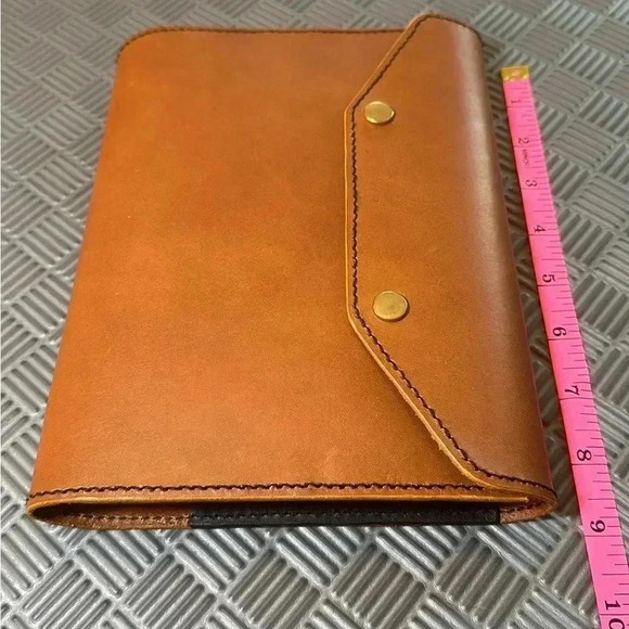 Handmade Vegetable Tan Leather Journal / Diary / Devotional Book / Notebook - Picture 2 of 14